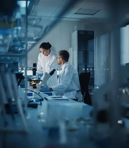 People working in the laboratory People working in the laboratory
